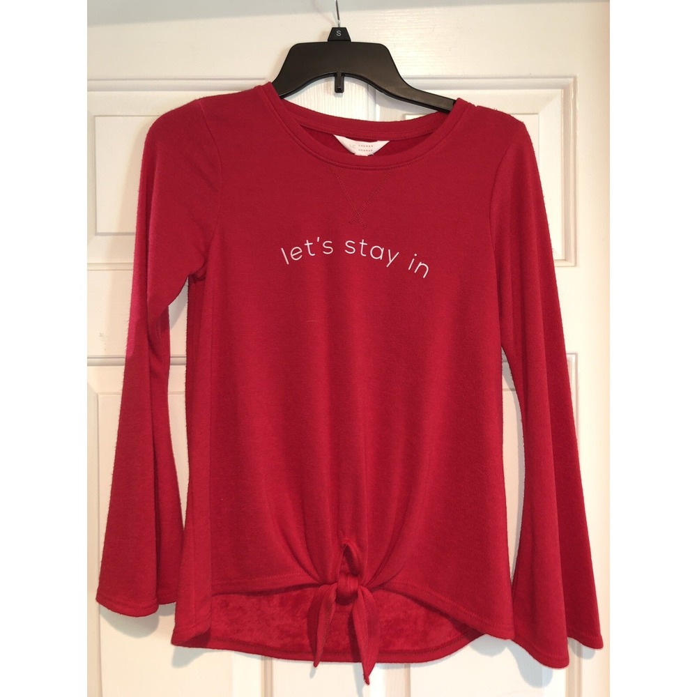 New Lauren Conrad Women's Sweater size XS Long sleeve  Red winter Lets Stay In